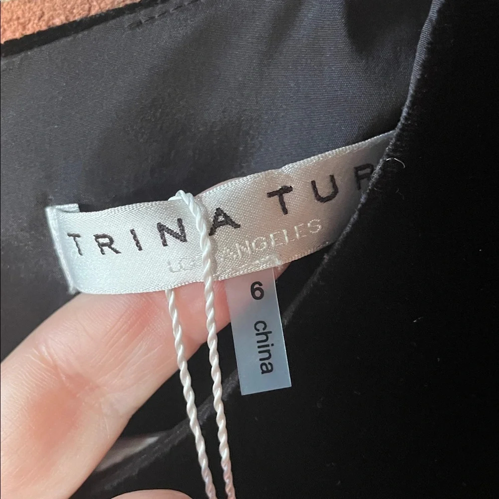 NEW Trina Turk little black midi dress - Picture 3 of 6